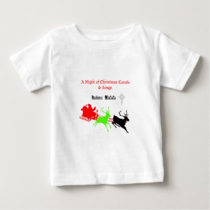 クリスマスキャロルと歌の夜ハクナマタタ ベビーTシャツ