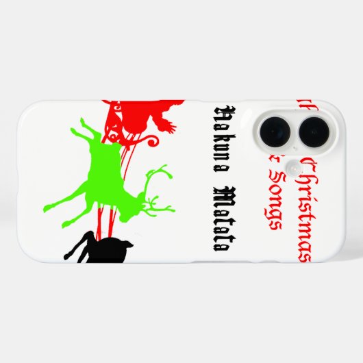 クリスマスキャロルと歌の夜ハクナマタタ Case-Mate iPhoneケース (裏面 (横))
