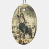 クリスマスキャロルのオーナメント セラミックオーナメント (左)