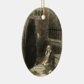 クリスマスキャロルのオーナメント セラミックオーナメント (右)