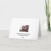 クリスマスキャロルのグリーティングカード シーズンカード (裏面)