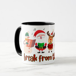 クリスマスキャロルのコーヒーマグ マグカップ