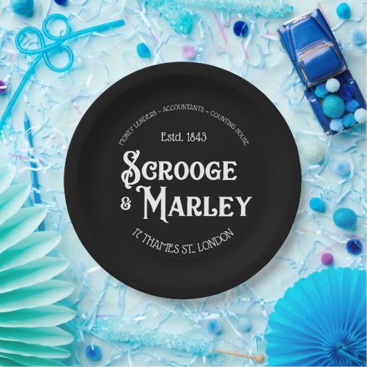 クリスマスキャロルの休日Scrooge及びMarley ペーパープレート (パーティー)