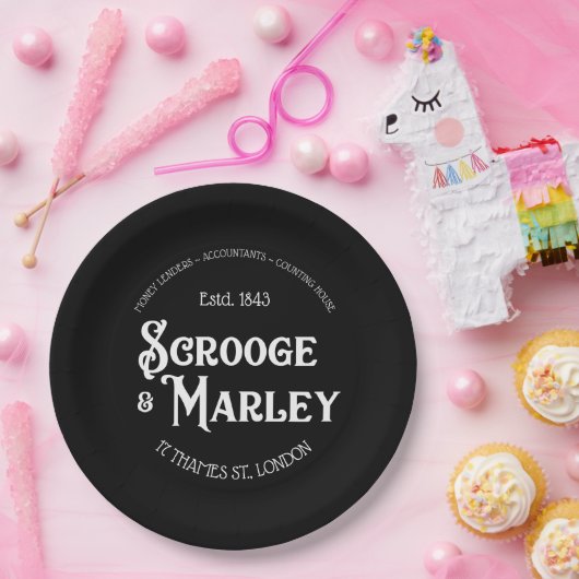 クリスマスキャロルの休日Scrooge及びMarley ペーパープレート (パーティー)