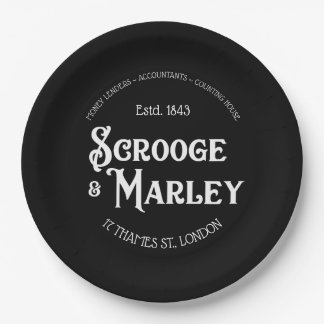 クリスマスキャロルの休日Scrooge及びMarley ペーパープレート