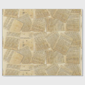 クリスマスキャロルの包装紙 ラッピングペーパー (フラット)