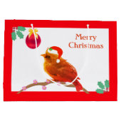 クリスマスキャロルの小鳥 ラージペーパーバッグ (裏面)