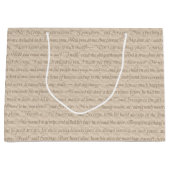 クリスマスキャロルの引用文 ラージペーパーバッグ (正面)