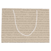 クリスマスキャロルの引用文 ラージペーパーバッグ (裏面)