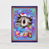 クリスマスキャロルの歌う子猫 シーズンカード (正面)