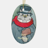 クリスマスキャロルのEbeMeowzer Scrooge セラミックオーナメント (左)