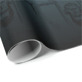 クリスマスキャロルのMarleyの幽霊のドアノッカーのティール（緑がかった色） ラッピングペーパー (ロールコーナー)