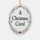 クリスマスキャロルをディケンズパーソナライズされた セラミックオーナメント (右)