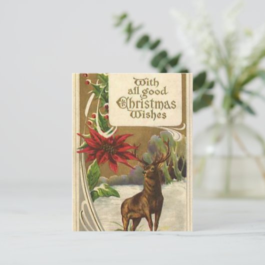 クリスマスキャロルを歌う ポストカード (スタンド正面)