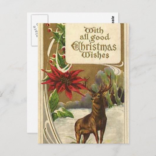 クリスマスキャロルを歌う ポストカード (正面/裏面)