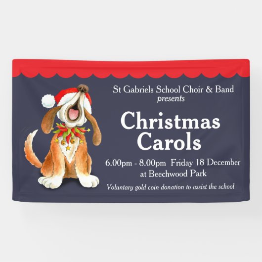 クリスマスキャロルイベント合唱団バナー 横断幕 (横)