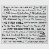 クリスマスキャロルズオン樺の木 ラッピングペーパー (フラット)