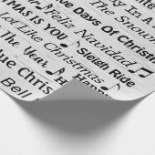 クリスマスキャロルズオン樺の木 ラッピングペーパー (角)