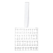 クリスマスキャロルズシート音楽 キューブオーナメント (正面)