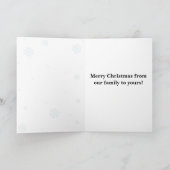 クリスマスキャロルドッグ好きのクリスマスカード シーズンカード (内部)