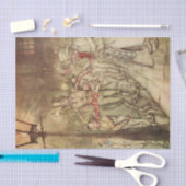 クリスマスキャロルボブCratchitはスライドをたどって行きました 薄葉紙 (クラフト)