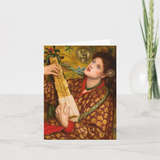 クリスマスキャロルヴィンテージパーソナライズされた芸術 シーズンカード (正面)