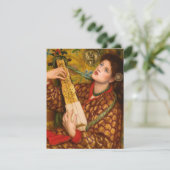 クリスマスキャロルヴィンテージパーソナライズされた芸術 シーズンカード (スタンド正面)