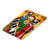 クリスマスキャロル猫 マグネット (左側)