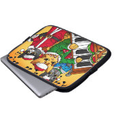 クリスマスキャロル猫 ラップトップスリーブ (正面下部)