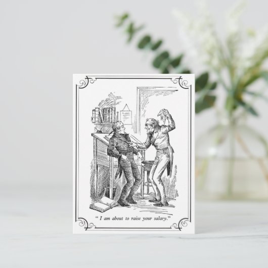 クリスマスキャロル: あなたのサラリーを上げて下さい シーズンポストカード (スタンド正面)