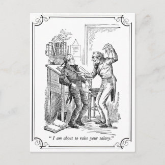 クリスマスキャロル: あなたのサラリーを上げて下さい シーズンポストカード