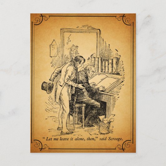 クリスマスキャロル: それを放っておいて下さい シーズンポストカード (正面)