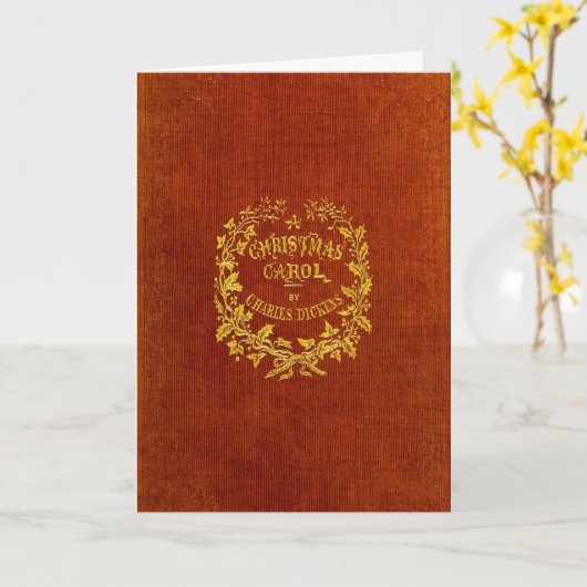 クリスマスキャロル カード (黄色い花)