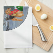 クリスマスキャロル キッチンタオル (四つ折り)