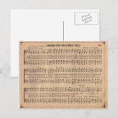 クリスマスキャロル: クリスマスツリーのまわり シーズンポストカード (正面/裏面)