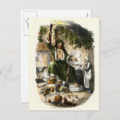 クリスマスキャロル-クリスマスプレゼントの幽霊 シーズンポストカード (正面/裏面)