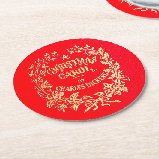 クリスマスキャロル |コースター ラウンドペーパーコースター (アングル)