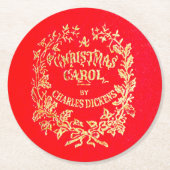 クリスマスキャロル |コースター ラウンドペーパーコースター (正面)