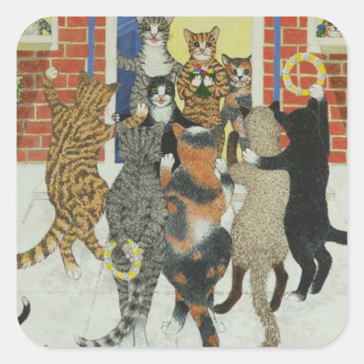 クリスマスキャロル スクエアシール (正面)