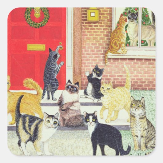 クリスマスキャロル スクエアシール (正面)