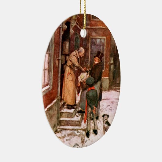 クリスマスキャロル:トルコの配達 セラミックオーナメント (右)