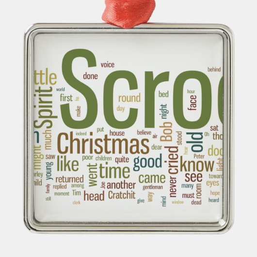 クリスマスキャロル メタルオーナメント (正面)