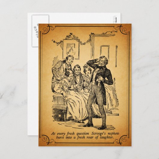 クリスマスキャロル: 笑い声の新しいとどろき シーズンポストカード (正面/裏面)