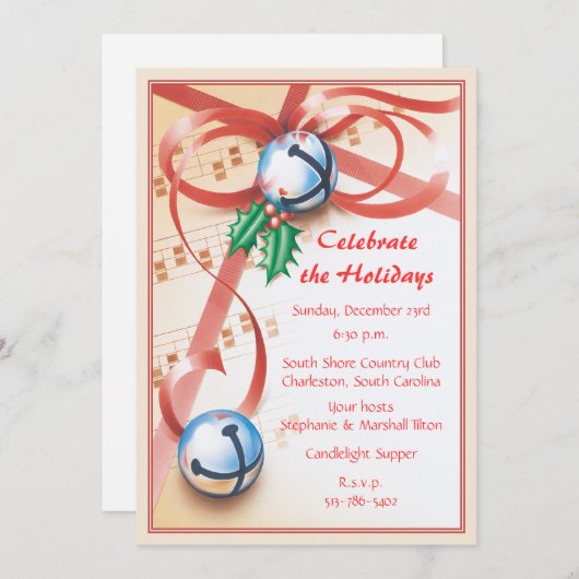 クリスマスキャロル(A) © 招待状 (正面/裏面)