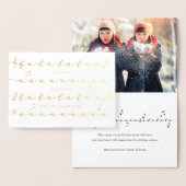 クリスマスキャロルFaのLa音楽家族の休日の写真 箔カード (ディスプレー)