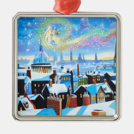 クリスマスキャロルScroogeおよび過去の幽霊 メタルオーナメント