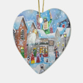 クリスマスキャロルScroogeおよび3人の幽霊 セラミックオーナメント (左)