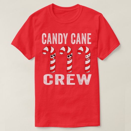 クリスマスキャンディおもしろいーのクルーChristmas Candy Ca Tシャツ (デザイン正面)