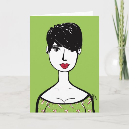 クリスマスキャンディかわいこちゃん カード (正面)