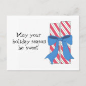 クリスマスキャンディと甘いことわざ シーズンポストカード (正面)